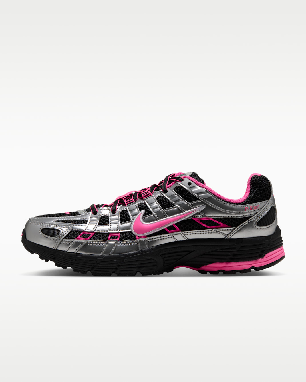 Nike P-6000 Women's Shoes - Black/Metallic Silver/White/Hyper Pink