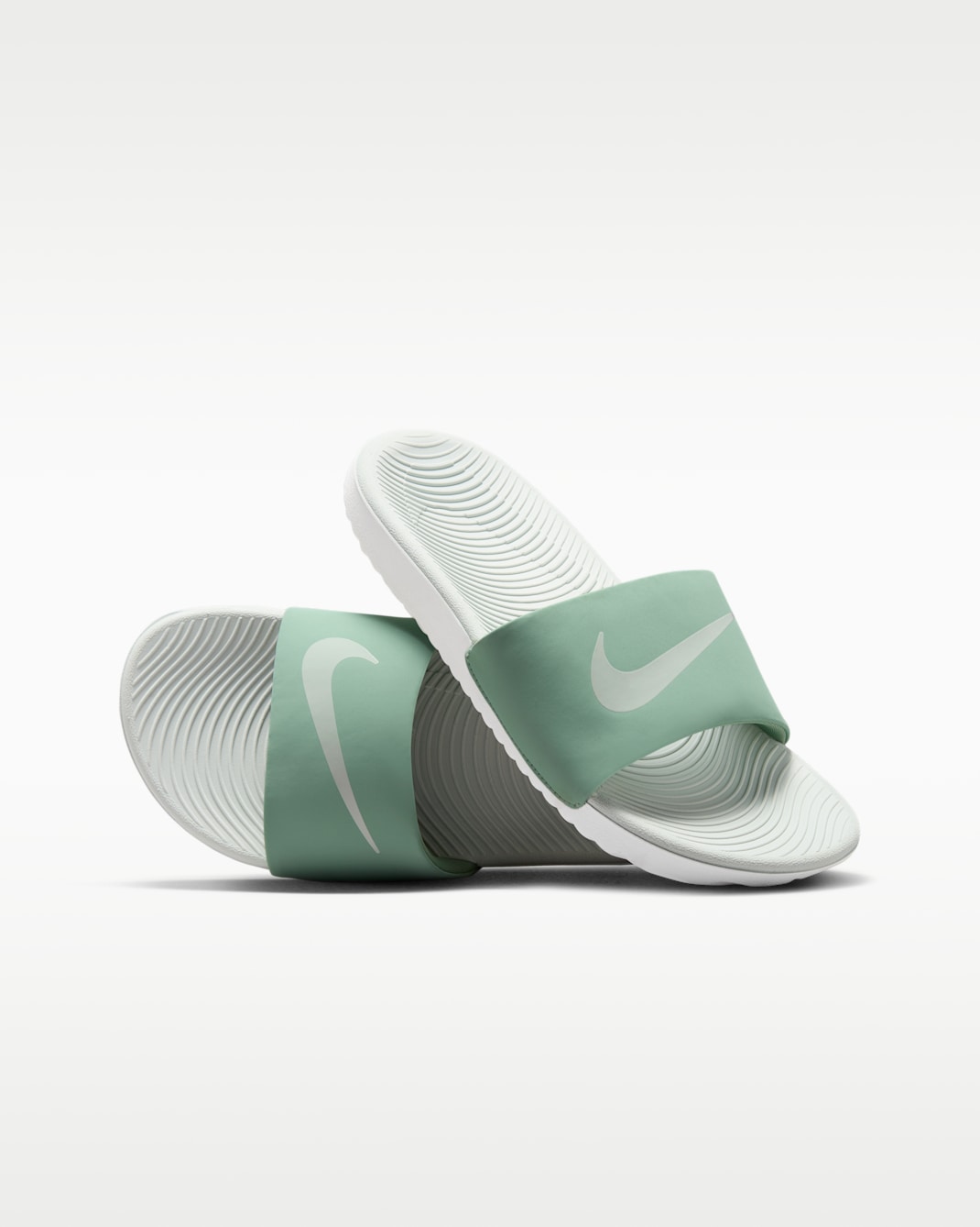 Nike Kawa Younger/Older Kids' Slides - Steam/Sail/Light Silver