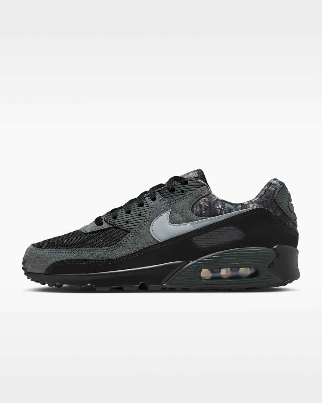 Air Max 90 herresko - Svart/Dark Smoke Grey/Metallic Cool Grey