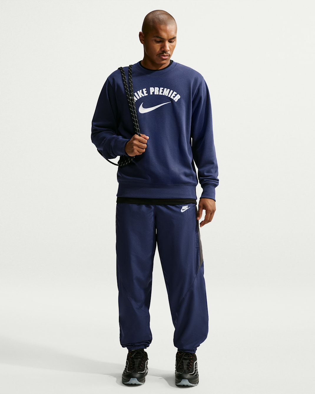 Nike Premier Repel Men's Soccer Woven Pants - Midnight Navy/Iron Grey/Midnight Navy/White