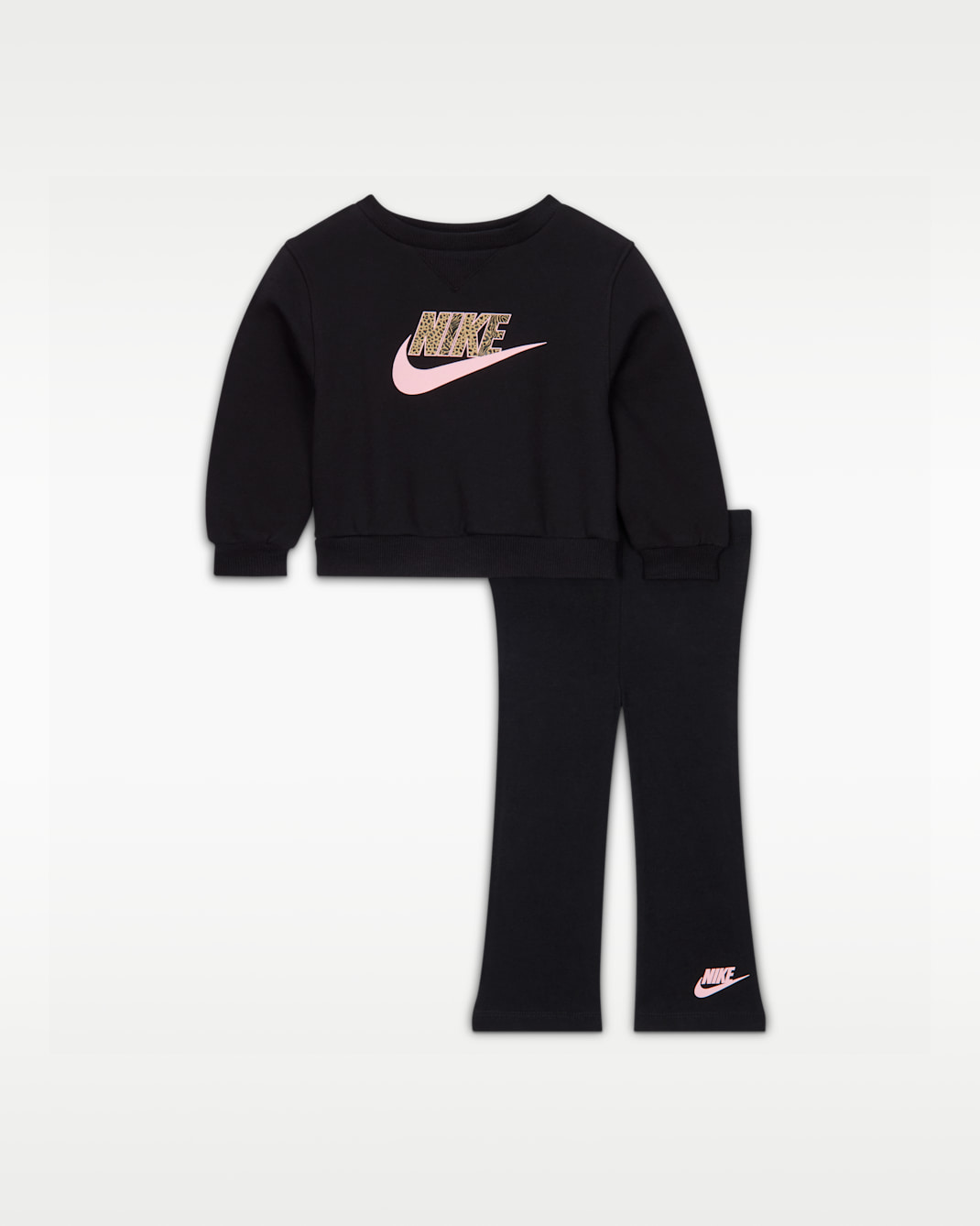 Conjunto de leggings de 2 piezas con logotipo para bebé (12 a 24 meses) Nike Wild Warmth - Negro