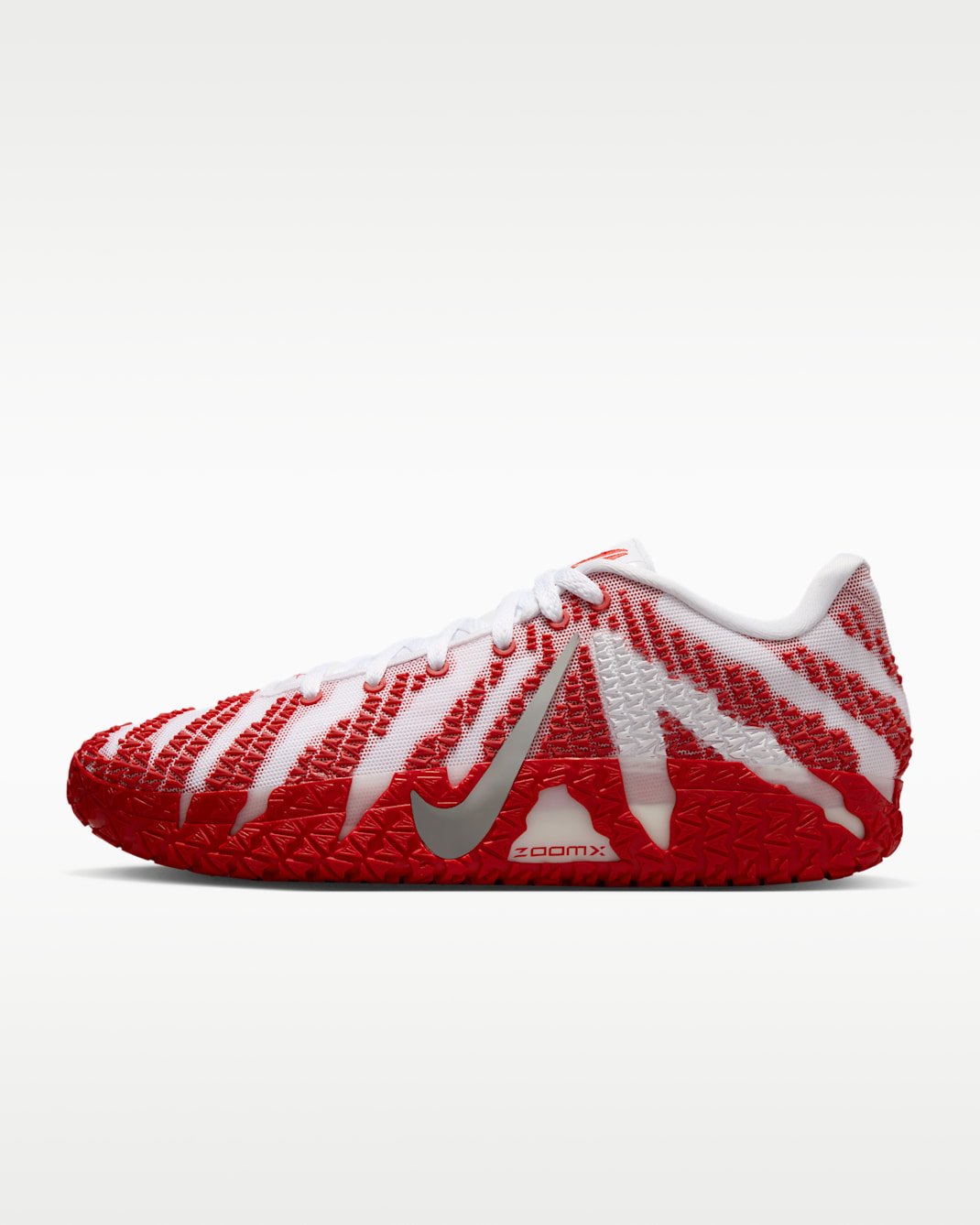 Ja 3 Basketball Shoes - White/University Red/Metallic Silver