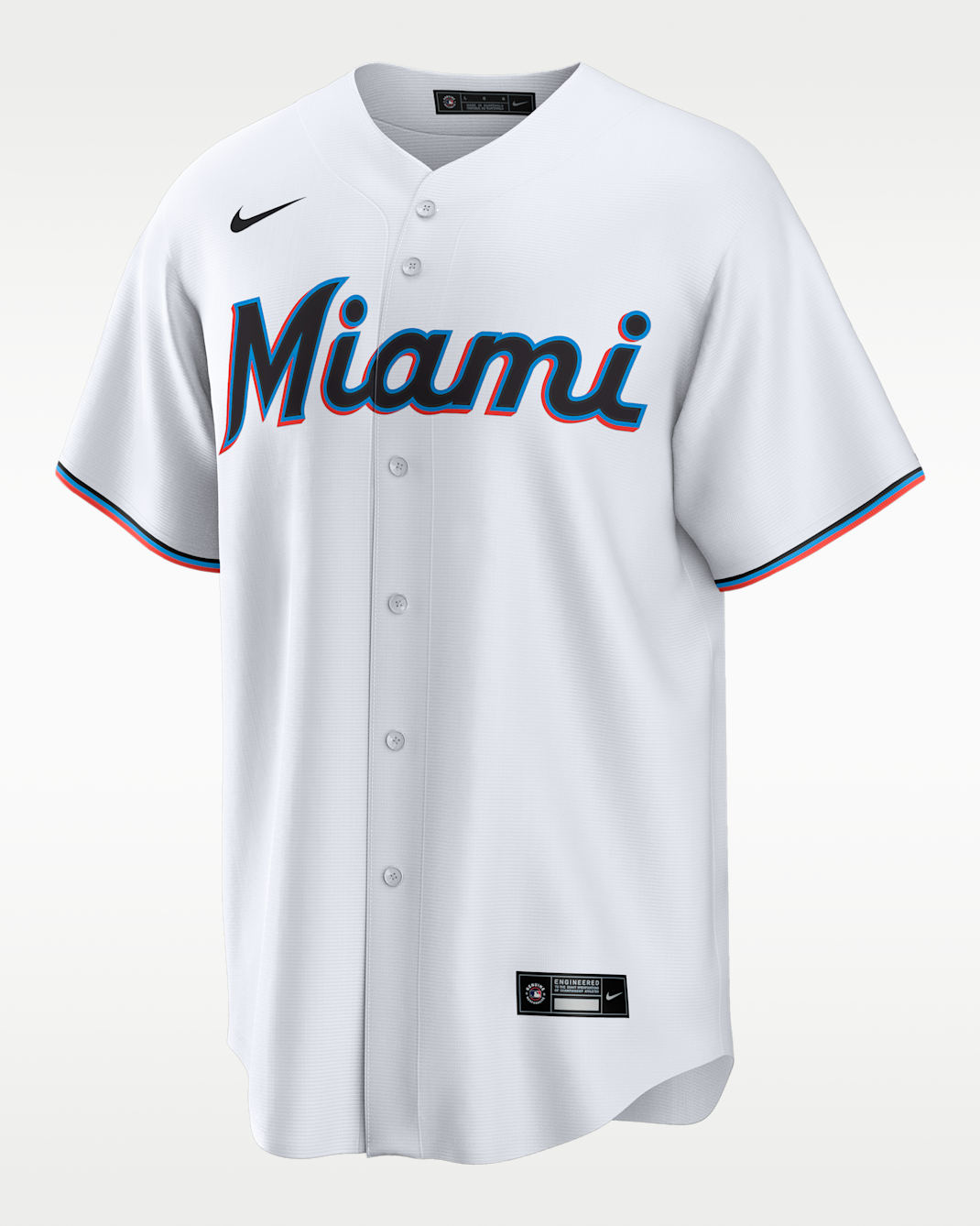 Jersey Nike de la MLB Replica para hombre Sandy Alcantara Miami Marlins - Blanco