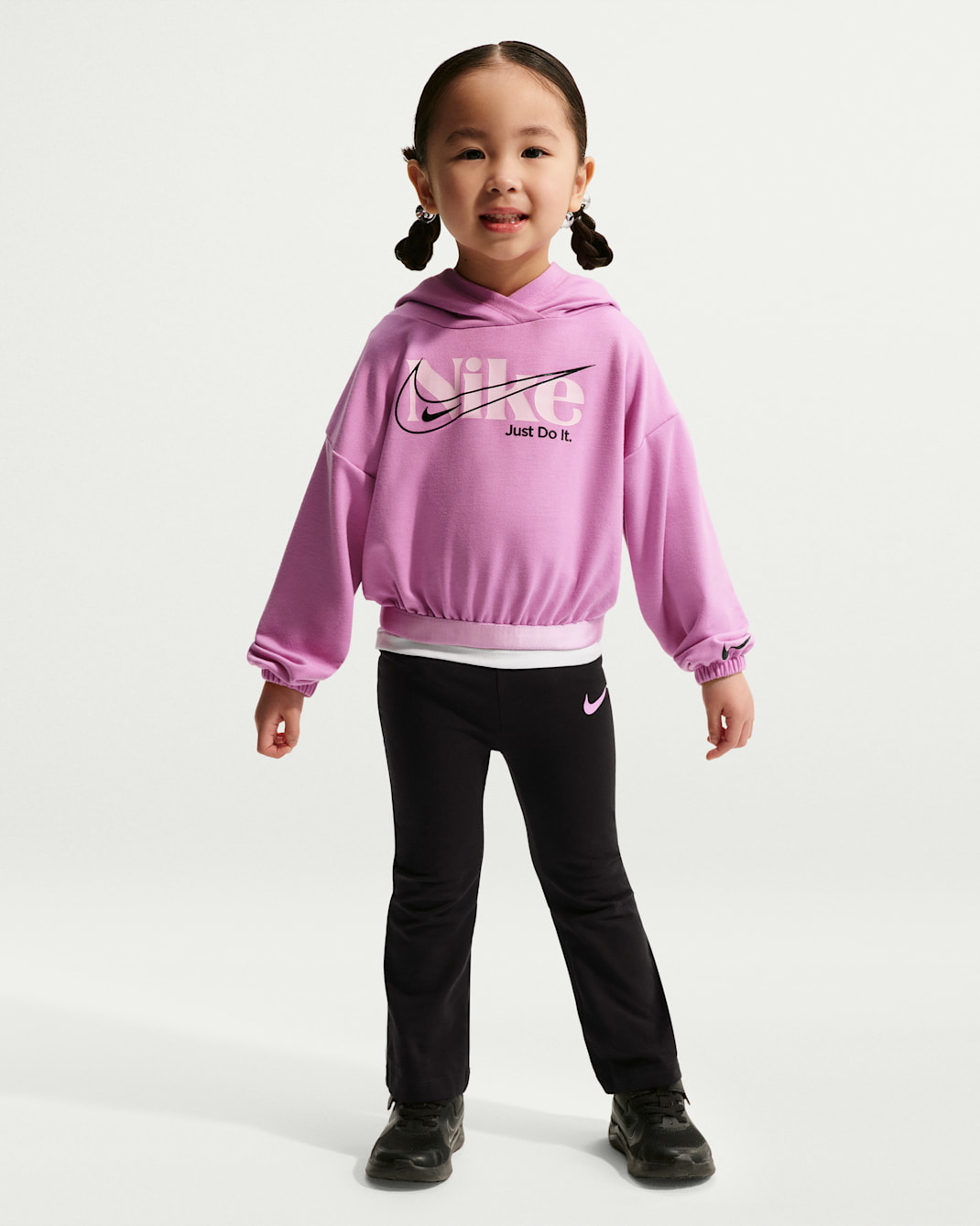 Conjunto de 2 piezas con leggings infantil Nike Move With Nature - Negro