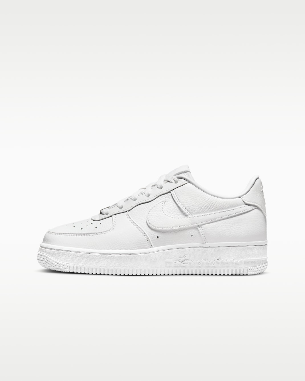 NOCTA Air Force 1 Big Kids' Shoes - White/White/White