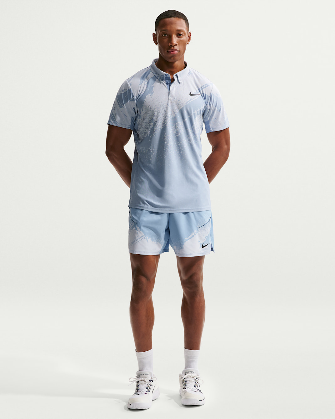 NikeCourt Slam Men's Dri-FIT Tennis Shorts - Work Blue/Hydrogen Blue/Black