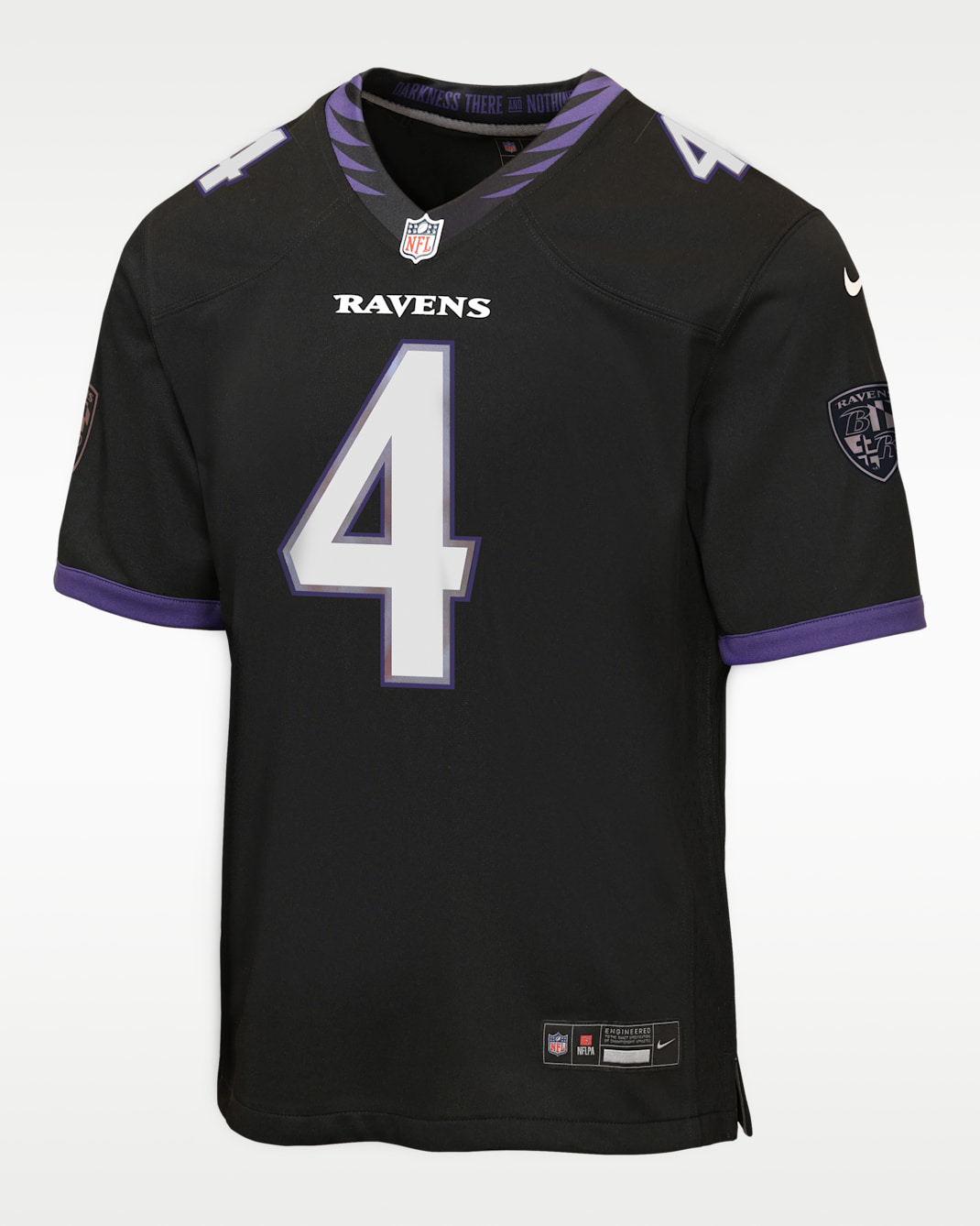 Zay Flowers Baltimore Ravens Big Kids' Game Jersey - Black