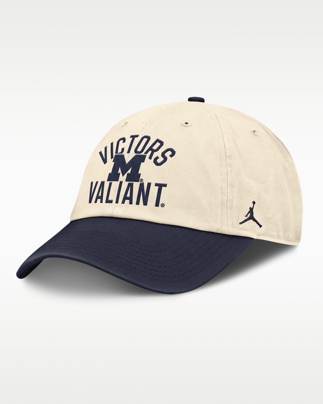 Michigan Primetime 2-Tone Club Men's Jordan Brand College Adjustable Hat - Natural