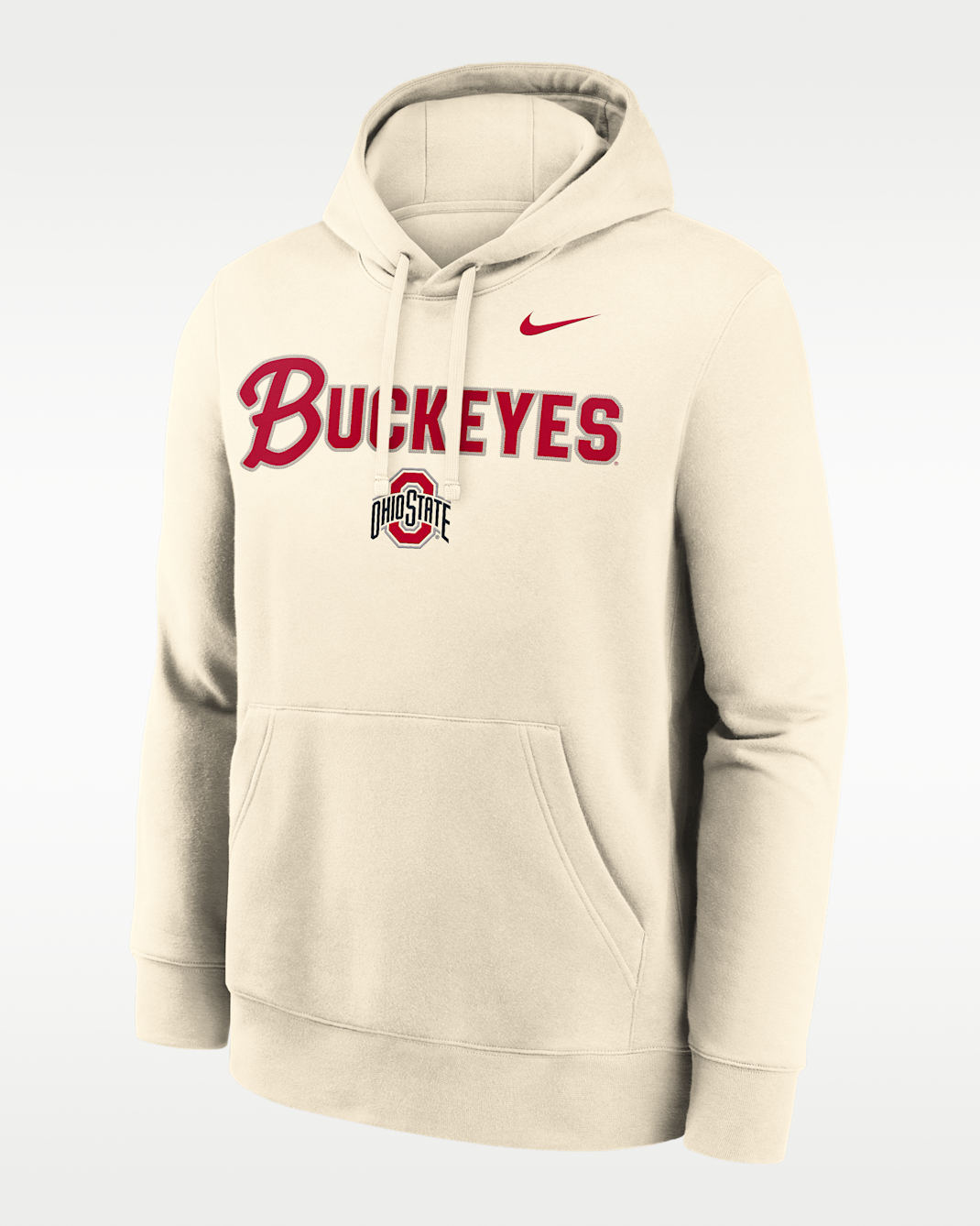 Ohio State Primetime Club Men's Nike College Pullover Hoodie - Natural