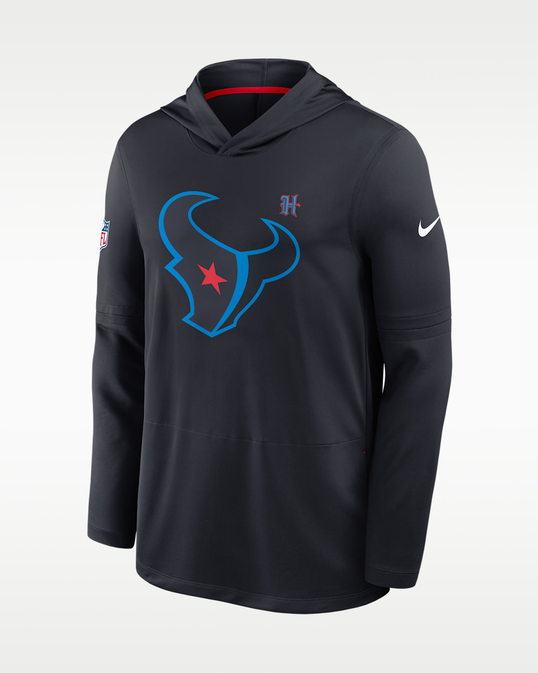 Houston Texans Alt Men's Nike Dri-FIT NFL Long-Sleeve Hooded Top - Blue