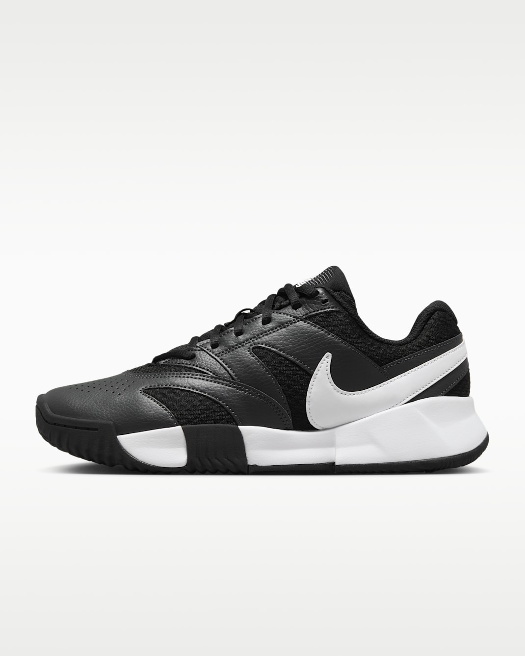 NikeCourt Lite 4-tennissko til grusbane til kvinder - sort/Anthracite/hvid
