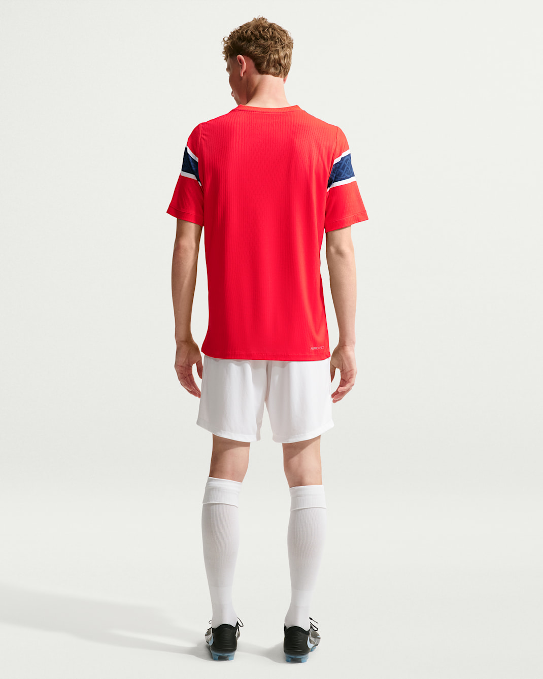 Norway National Team 2026 Match Nike Aero-FIT-fotballdrakt til herre (hjemmedrakt) - Chile Red/Hvit/Chile Red/Hvit