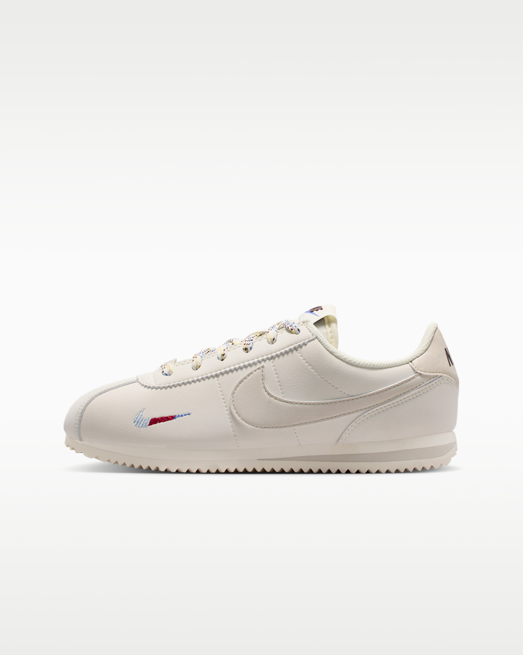 Nike Cortez Older Kids' Shoes - Soft Pearl/Comet Blue/Burgundy Crush/Light Orewood Brown
