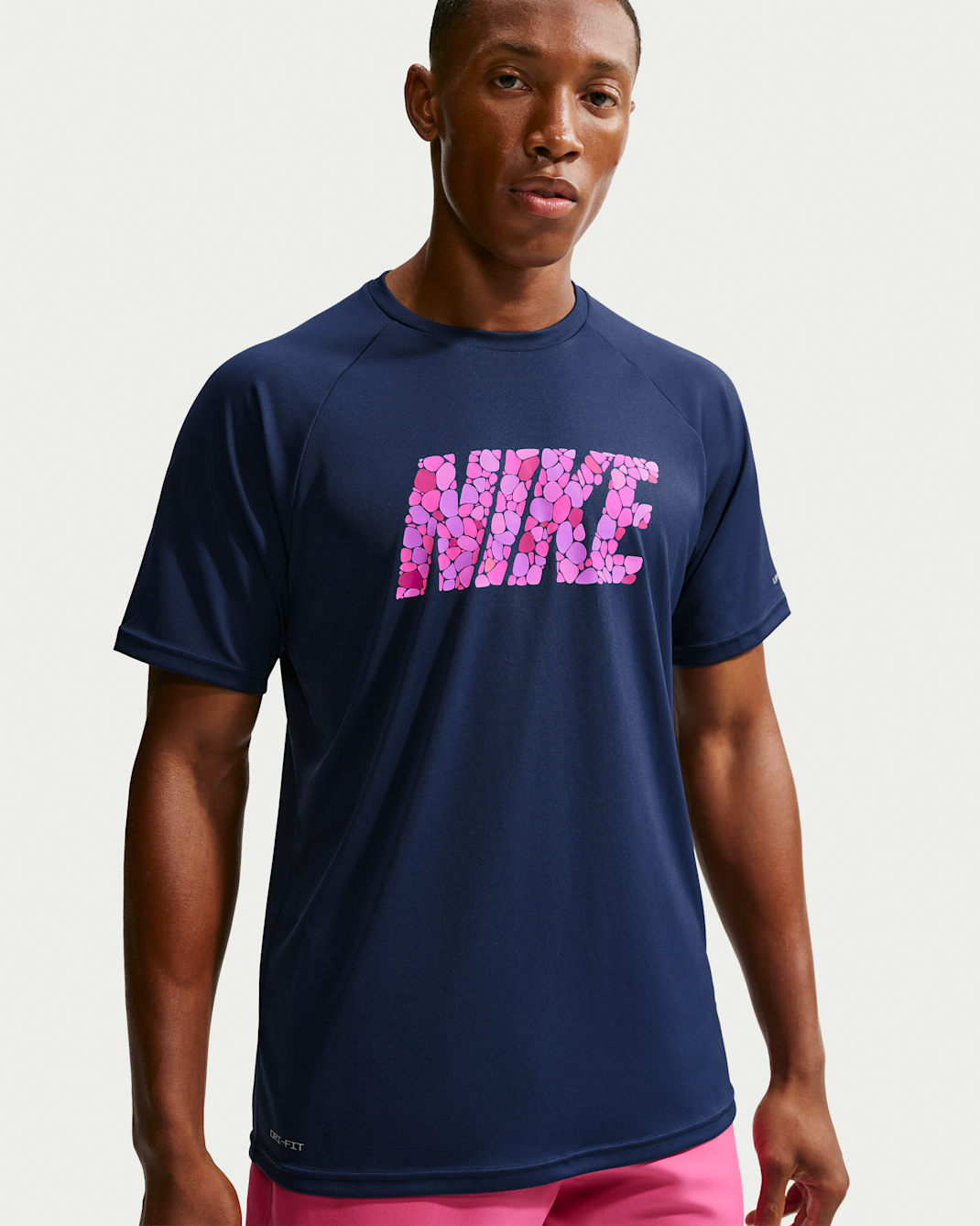 Nike Swim Hydroguard Men's Dri-FIT UV Short Sleeve Top - Midnight Navy