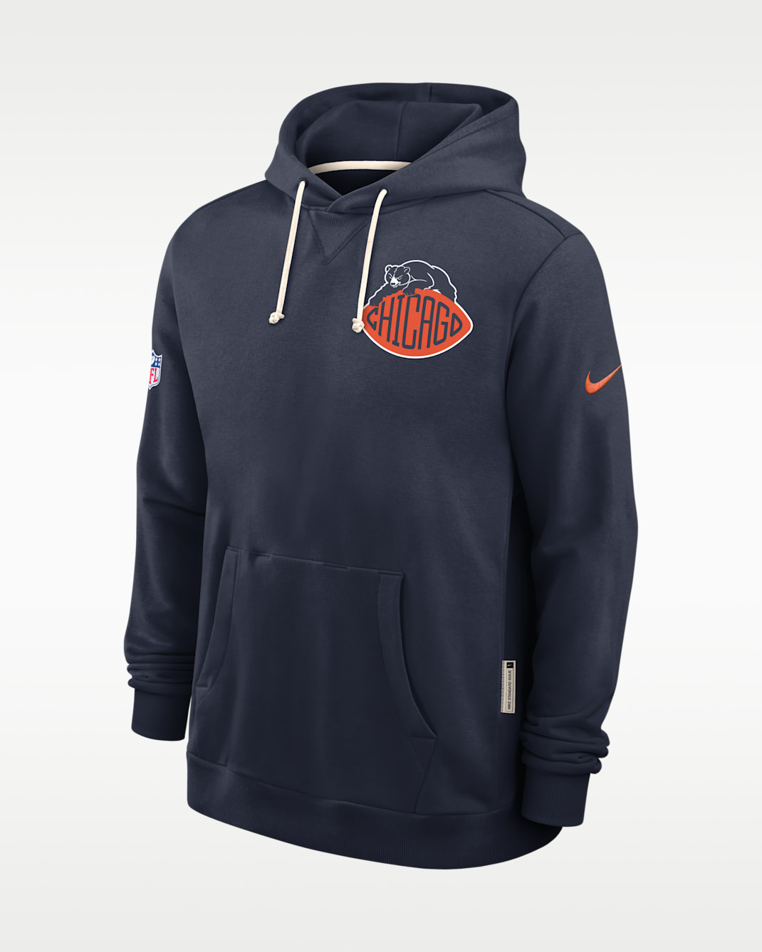 Chicago Bears Rivalries Collection Sideline Men's Nike Dri-FIT NFL Pullover Hoodie - Marine