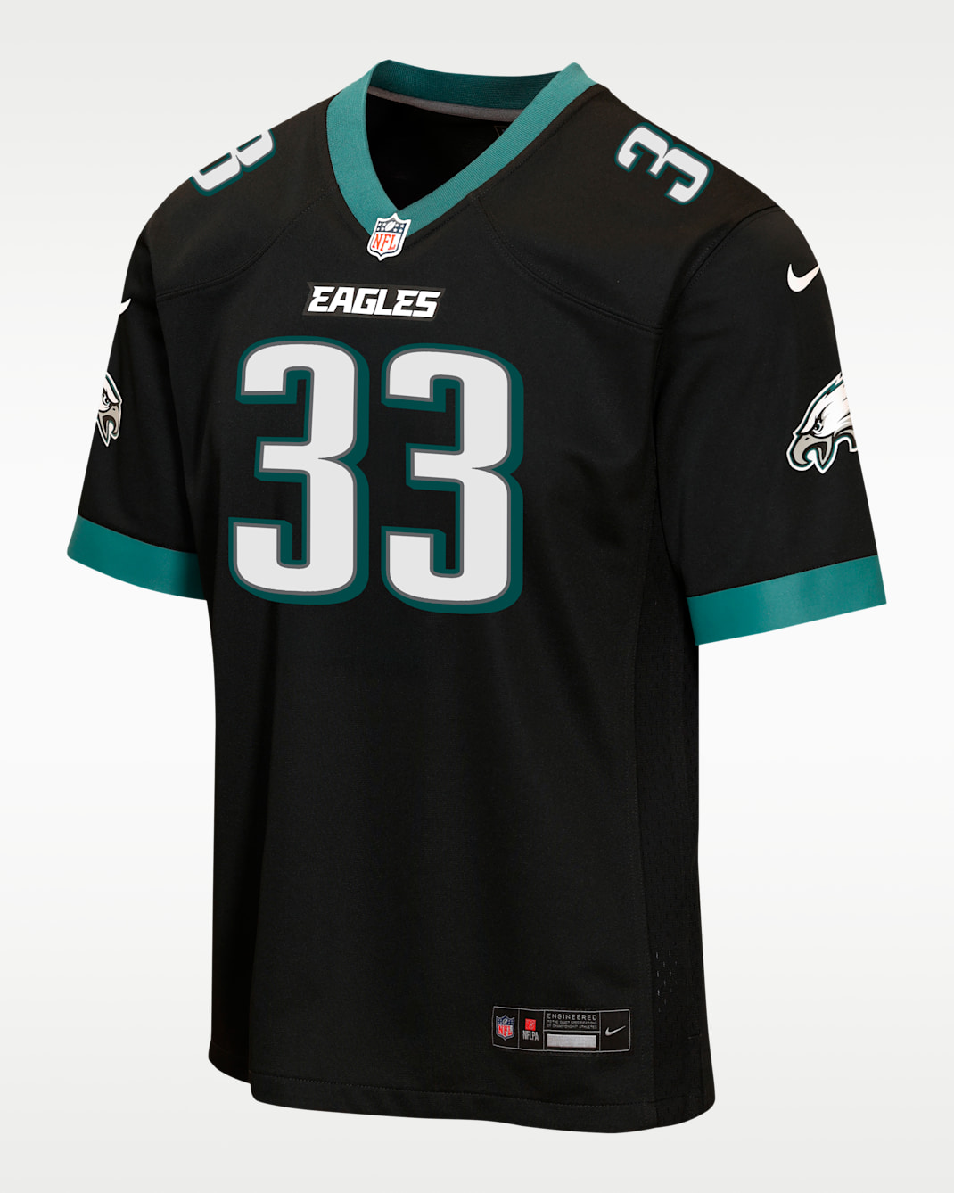 Cooper Djean Philadelphia Eagles Big Kids' Game Jersey - Black