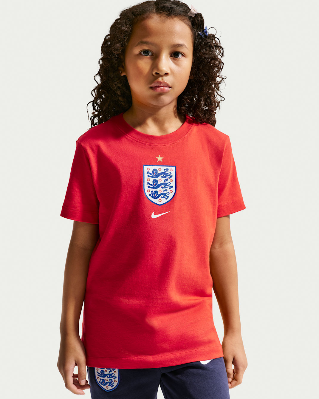 England Older Kids' Nike Football T-Shirt - Challenge Red