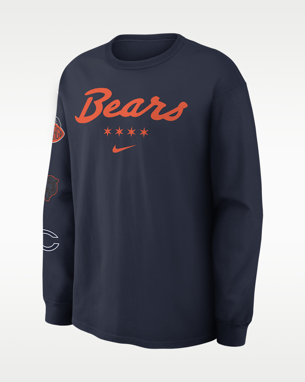 Chicago Bears Rivalries Collection Max90 Men's Nike NFL Long-Sleeve T-Shirt - Navy