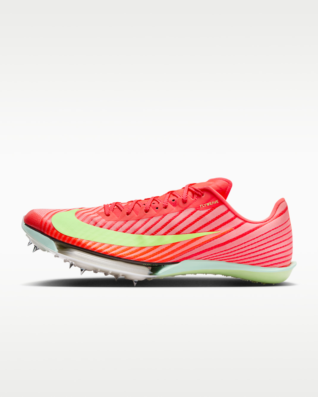 รองเท้ากรีฑาพื้นตะปูสปรินท์ Nike Maxfly 2 - Bright Crimson/Lime Blast/Mint Foam/Washed Coral