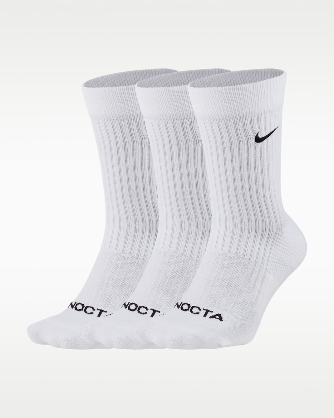 NOCTA クルー ソックス 3足 - ホワイト/ブラック