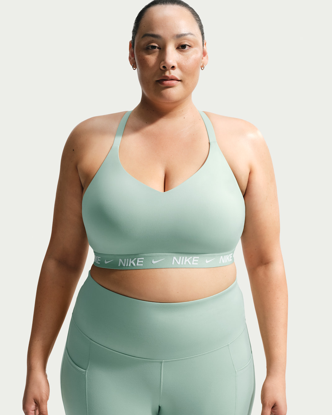 Bra deportivo ajustable acolchado para mujer (talla grande) Nike Indy Light Support - Vapor