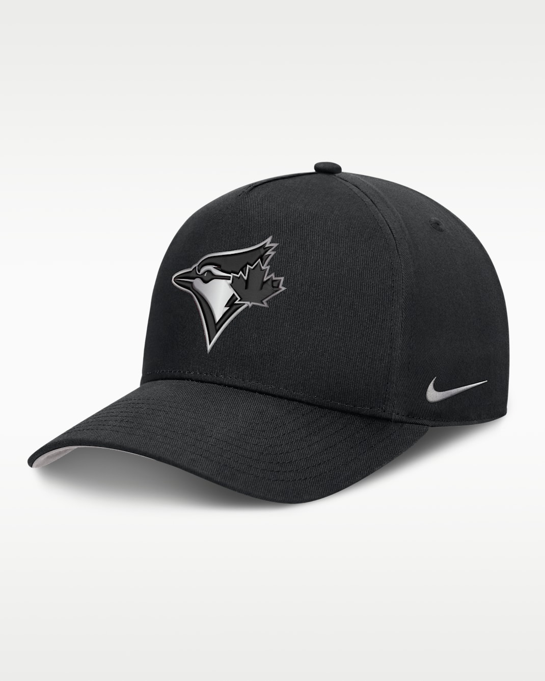 Gorra de rejilla Nike Dri-FIT de la MLB ajustable y con estructura A-Frame para hombre Toronto Blue Jays Rise - Negro