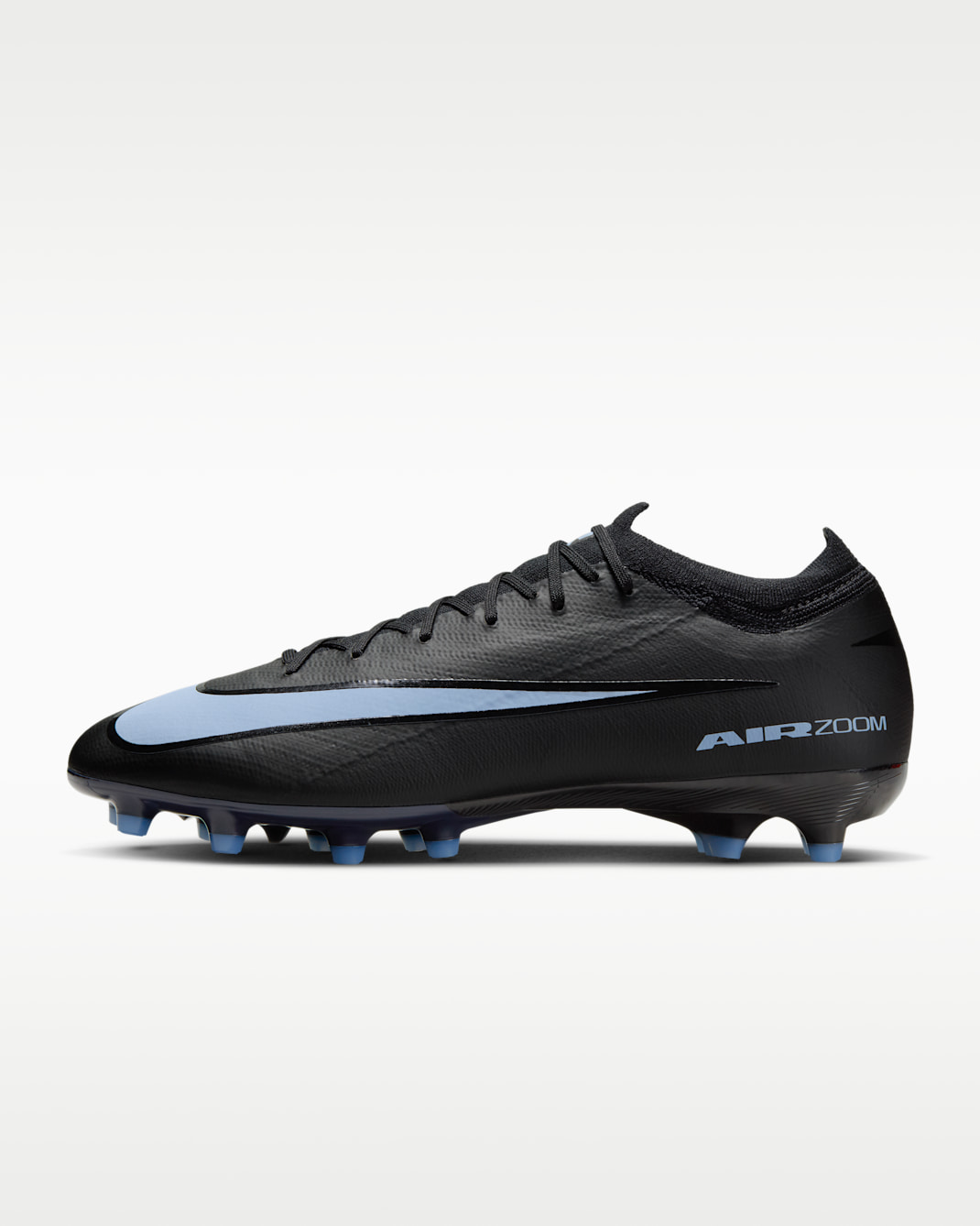 Nike Mercurial Vapor 16 Pro low-top voetbalschoenen (kunstgras) - Zwart/Ice Blue