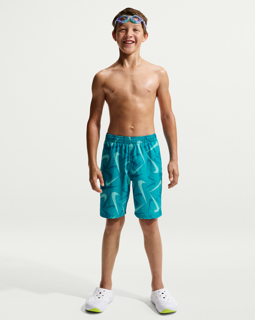 Nike Swim Breaker Big Kids' (Boys') 7" Brief-Lined Volley Short - Energy