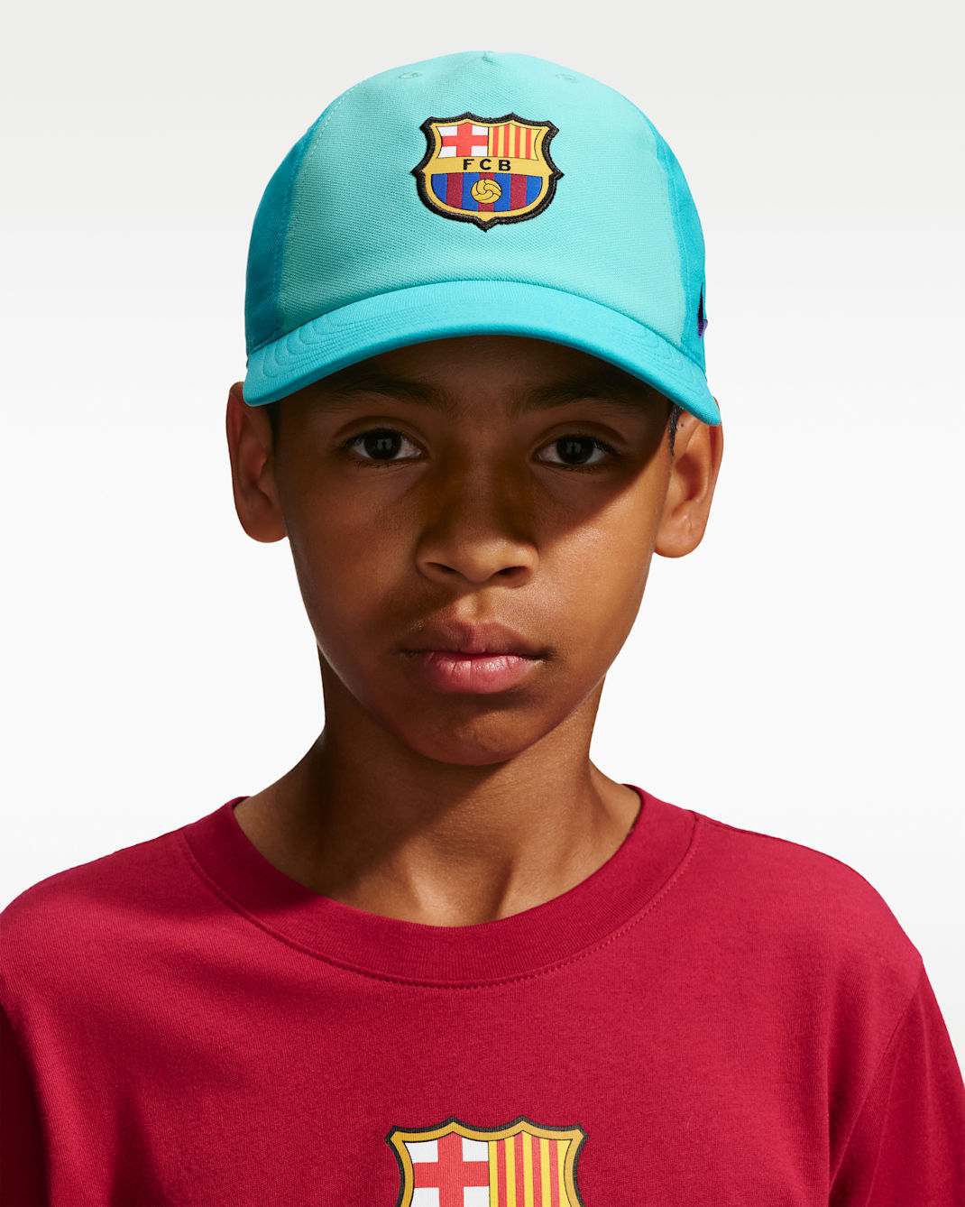 F.C. Barcelona 25/26 Nike Club Cap 5P 3R - Dusty Cactus/Green Frost/Loyal Blue