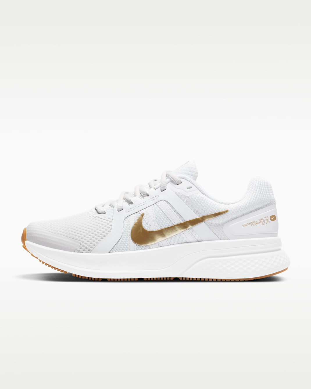 ナイキ ラン スウィフト 2 ウィメンズ ロード ランニングシューズ - プラチナムティント/ホワイト/ガムライトブラウン/メタリックゴールドスター