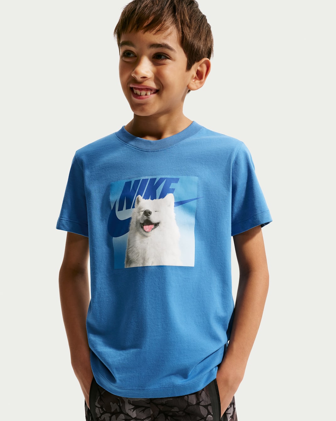 Nike Sportswear Big Kids' T-Shirt - Star Blue
