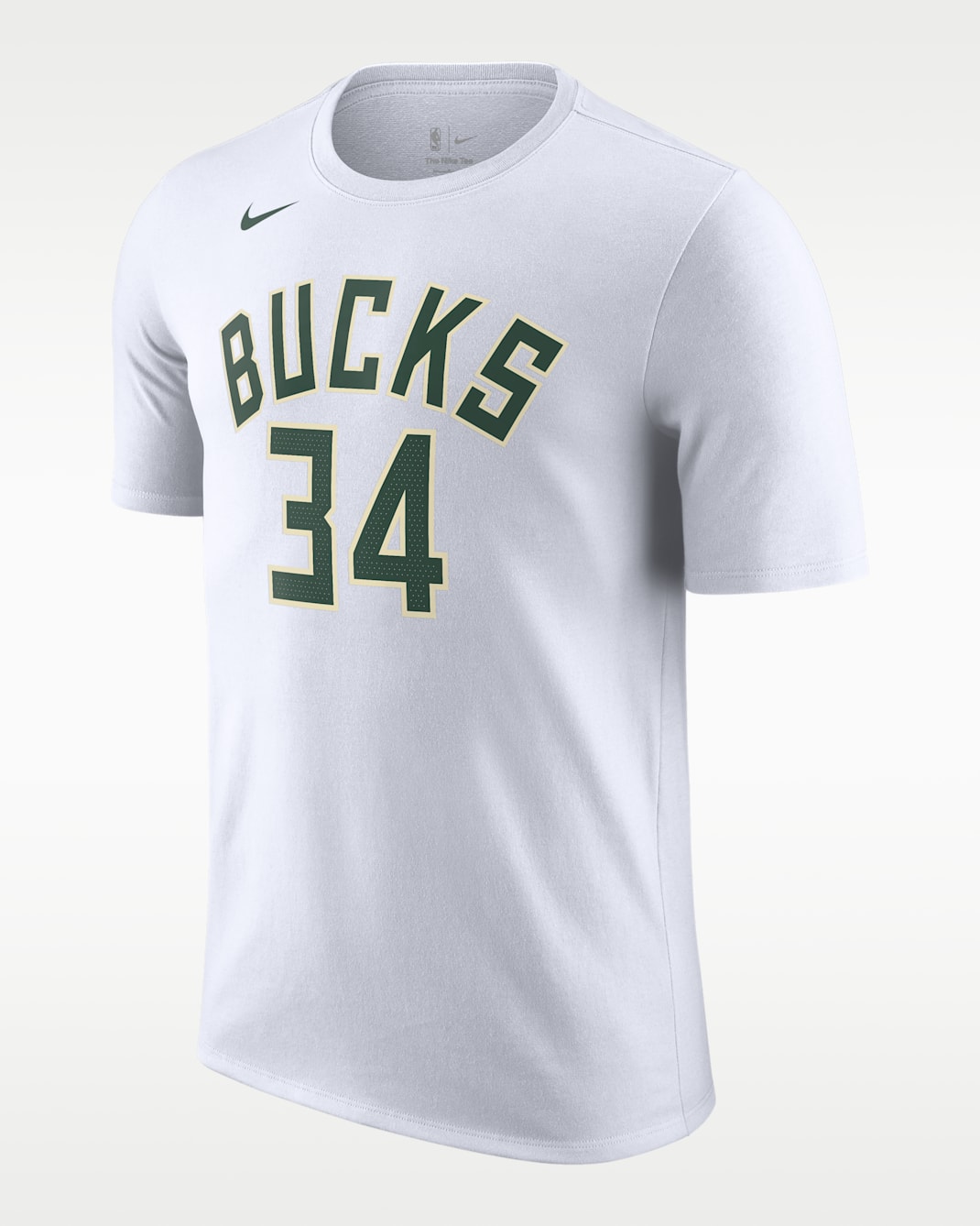 Nike NBA t-shirt Milwaukee Bucks för män - Vit