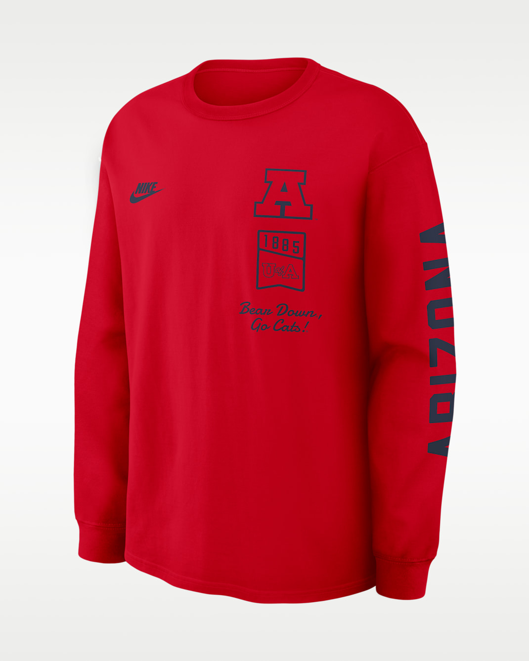 Arizona Legacy Men's Nike College Long-Sleeve T-Shirt - Red