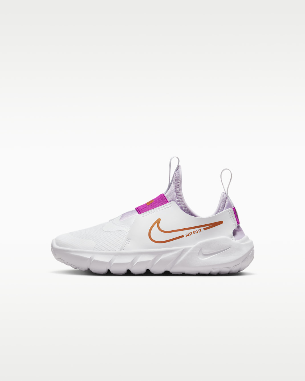Nike Flex Runner 2 Little Kids' Shoes - White/Violet Frost/Vivid Purple/Metallic Copper