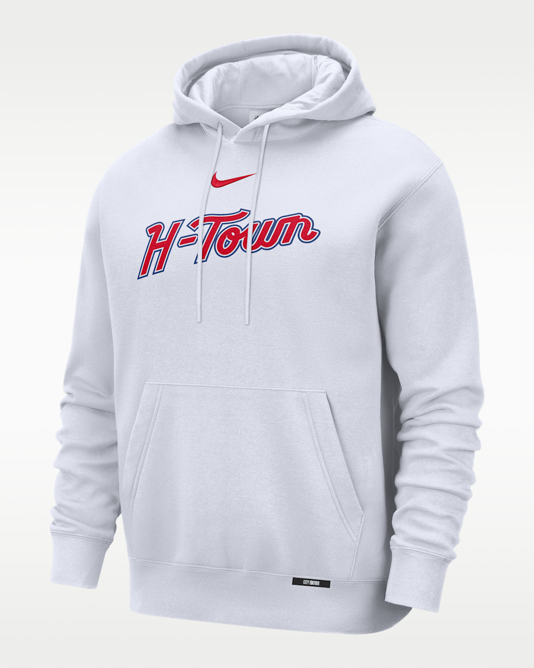 Sudadera con gorro sin cierre Nike Basketball Club para hombre Houston Rockets City Edition - Blanco