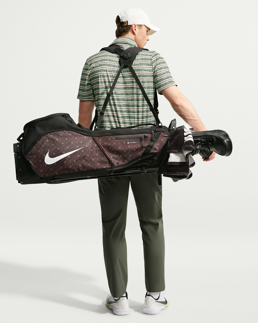 Nike Par Men's Dri-FIT Striped Golf Polo