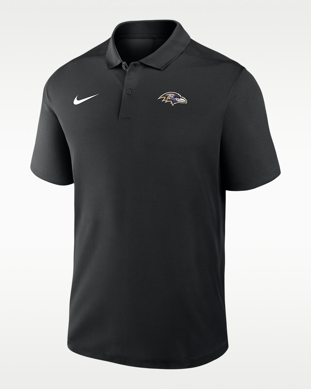 Baltimore Ravens Logo Victory Men's Nike Dri-FIT NFL Polo - Black