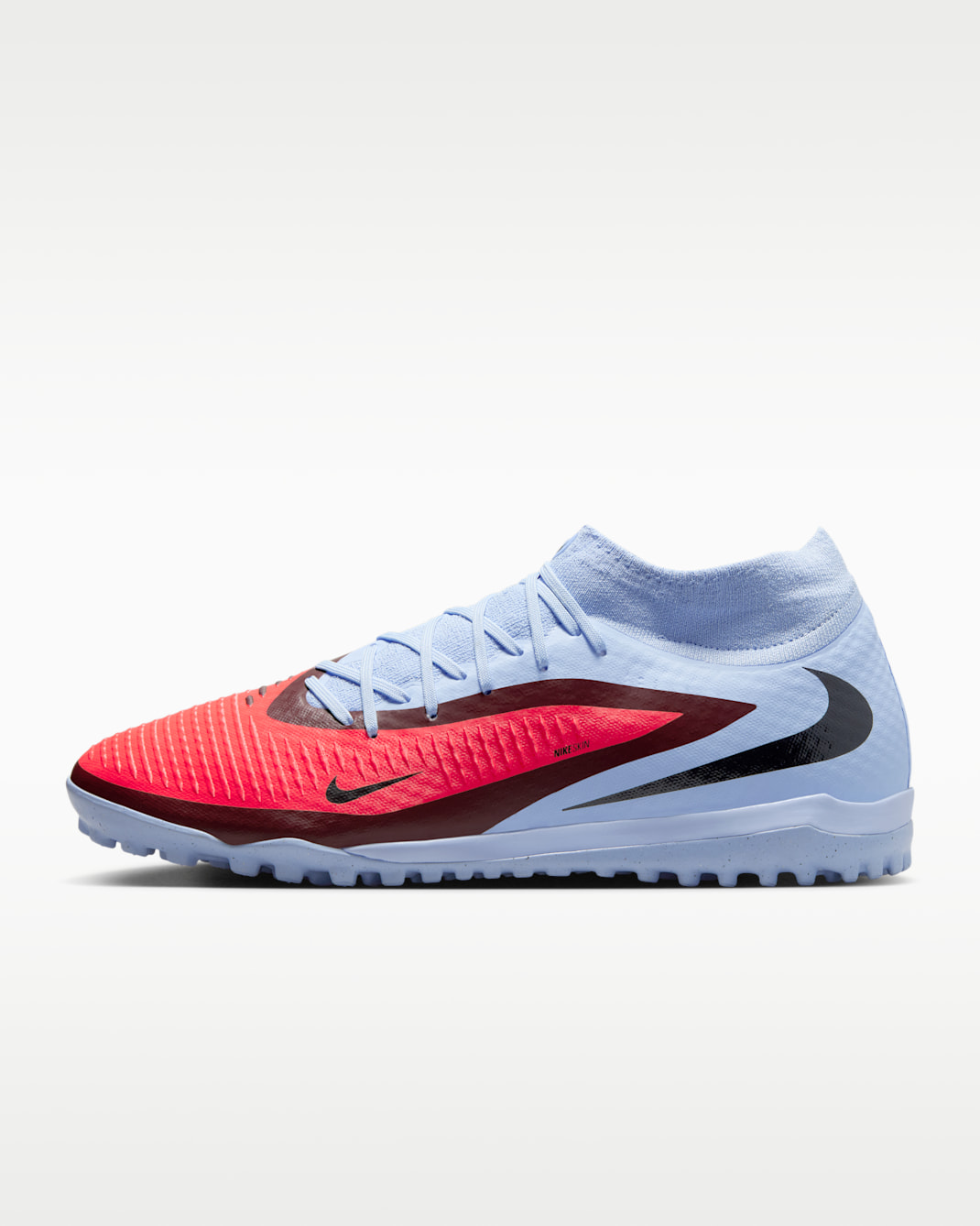 나이키 팬텀 6 하이 아카데미 인조 잔디 축구화 - 로얄 틴트/브라이트 크림슨