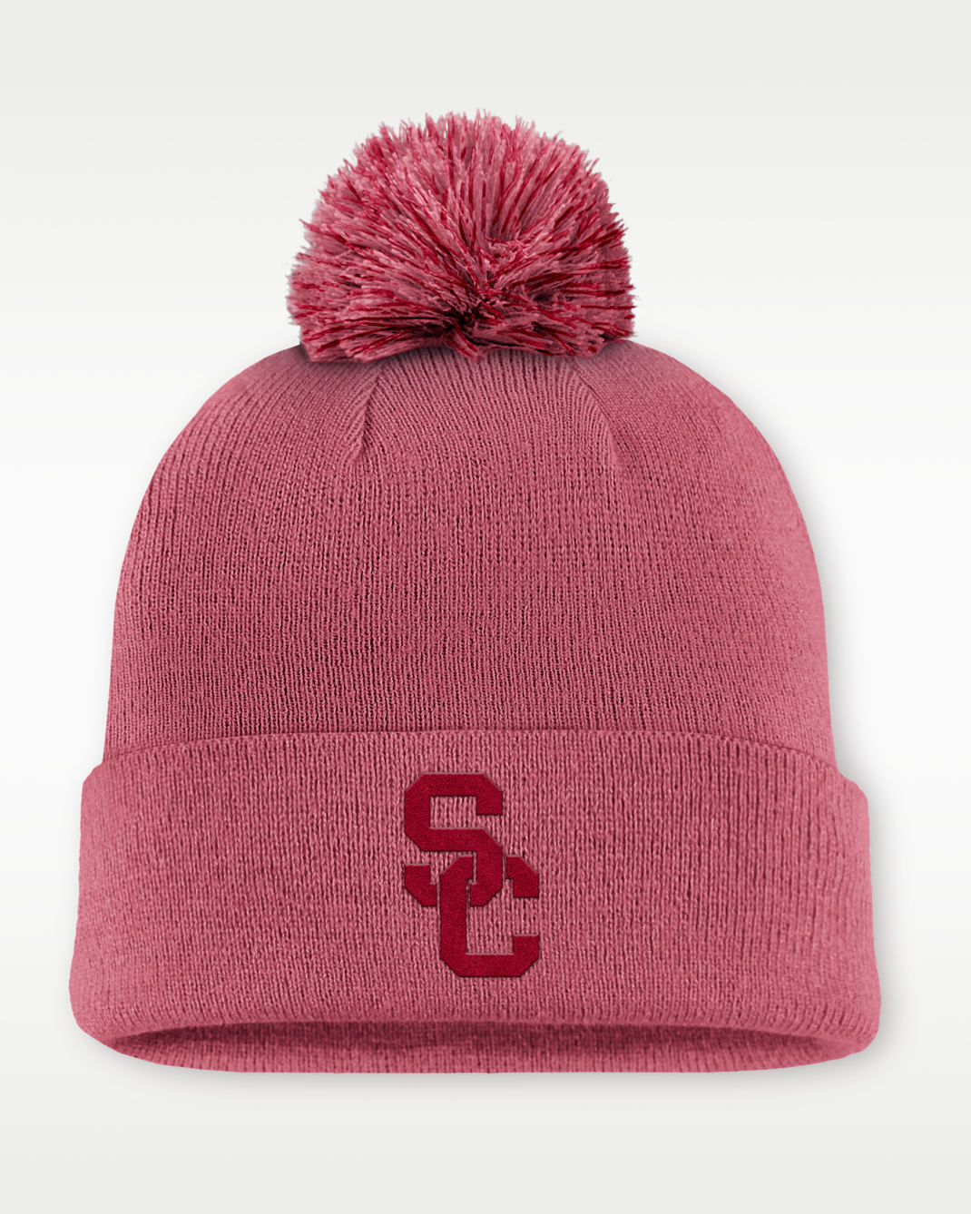 USC Primetime Campus Toned Men's Nike College Cuffed Pom Beanie - Pink