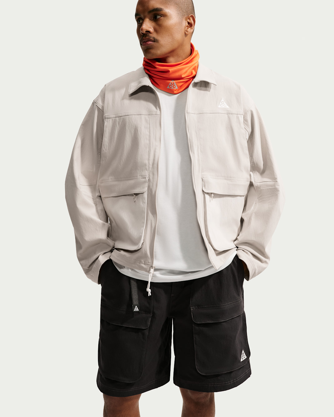 ACG Smith Summit Men's UV Jacket - Cream II/Light Orewood Brown/Summit White