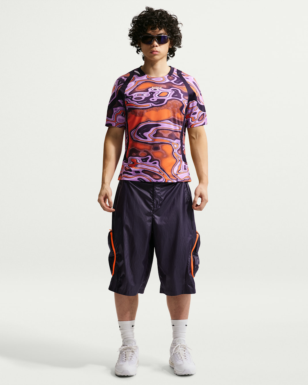 Nike Project F.R.O.G. Men's Woven Pod Cargo Shorts - Purple Dynasty/Purple Dynasty/Tangerine Tint
