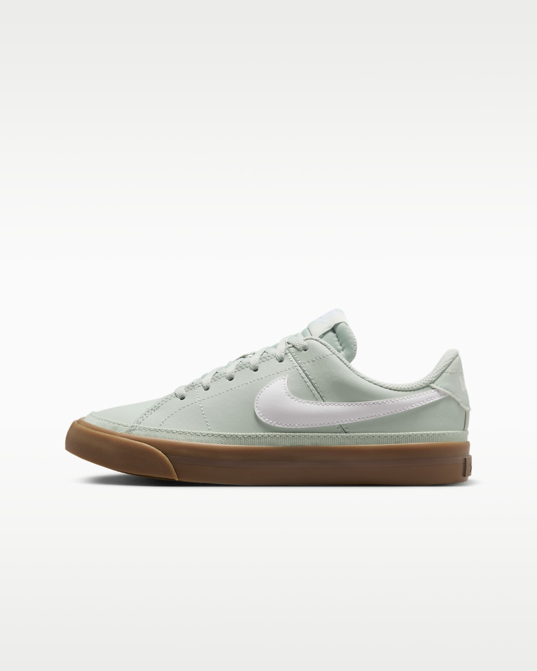 Tenis para niños grandes Nike Court Legacy - Plata claro/Marrón oscuro goma/Blanco