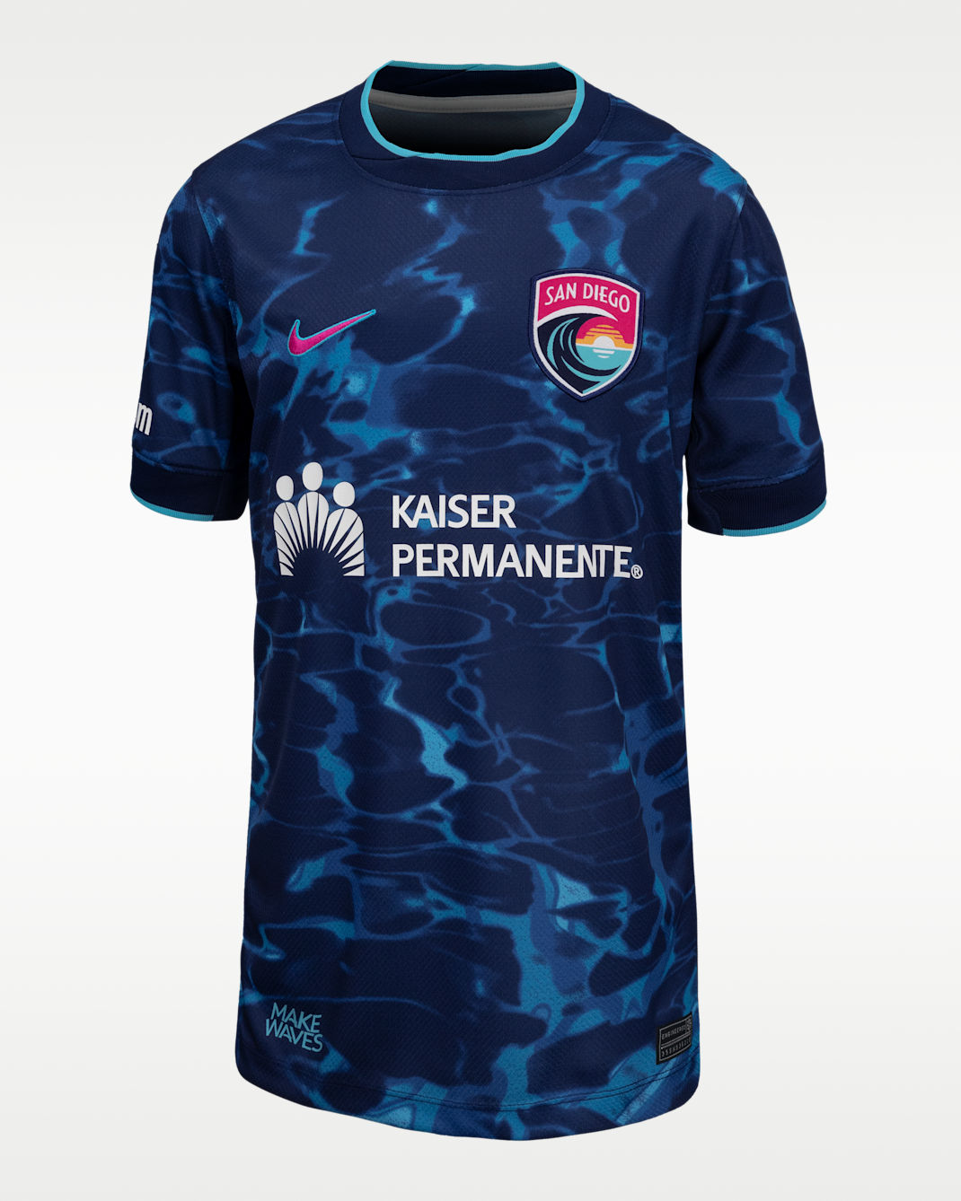 San Diego Wave FC Stadium Edition Big Kids' Nike Dri-FIT Replica Jersey - Navy