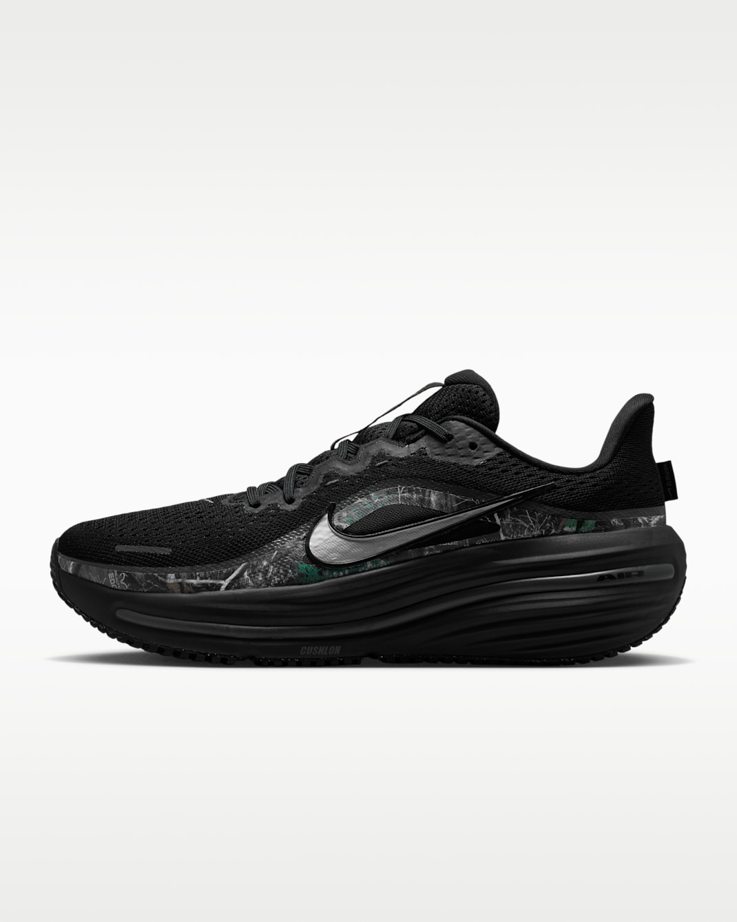 Nike Winflo 12 Men's Realtree® Road Running Shoes - Black/Iron Grey/Metallic Silver