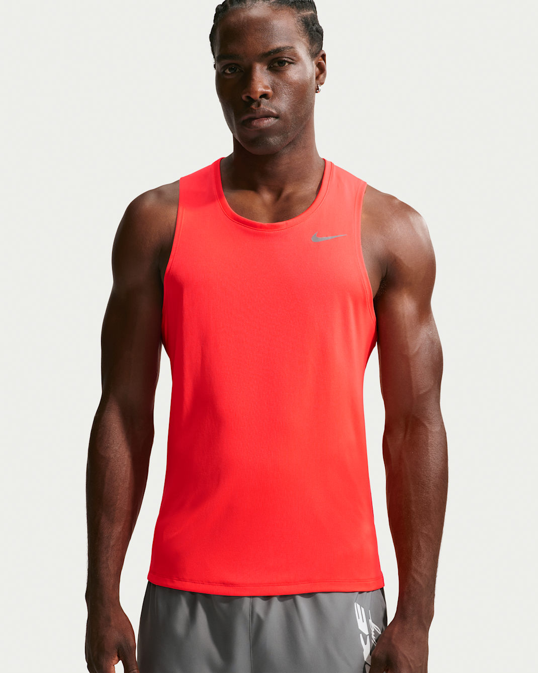 Camiseta de tirantes de running Dri-FIT para hombre Nike Miler - Carmesí brillante