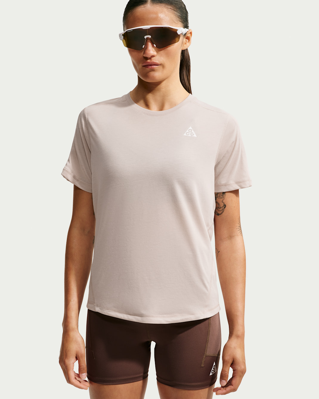 Nike ACG Women's Dri-FIT Short-Sleeve Trail Running Top - Cream II/Summit White
