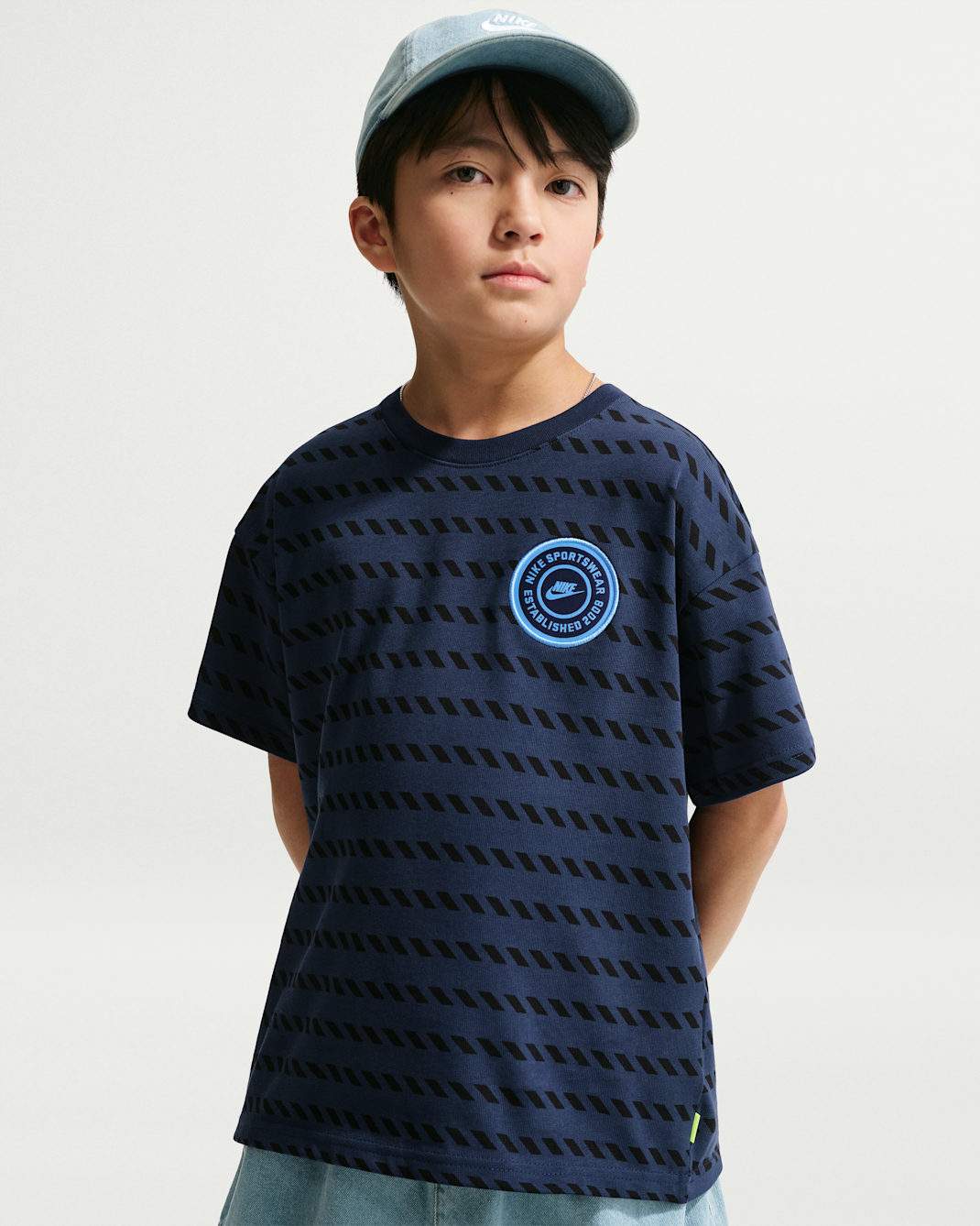 ナイキ スポーツウェア ジュニア マックス90 Tシャツ - ミッドナイトネイビー