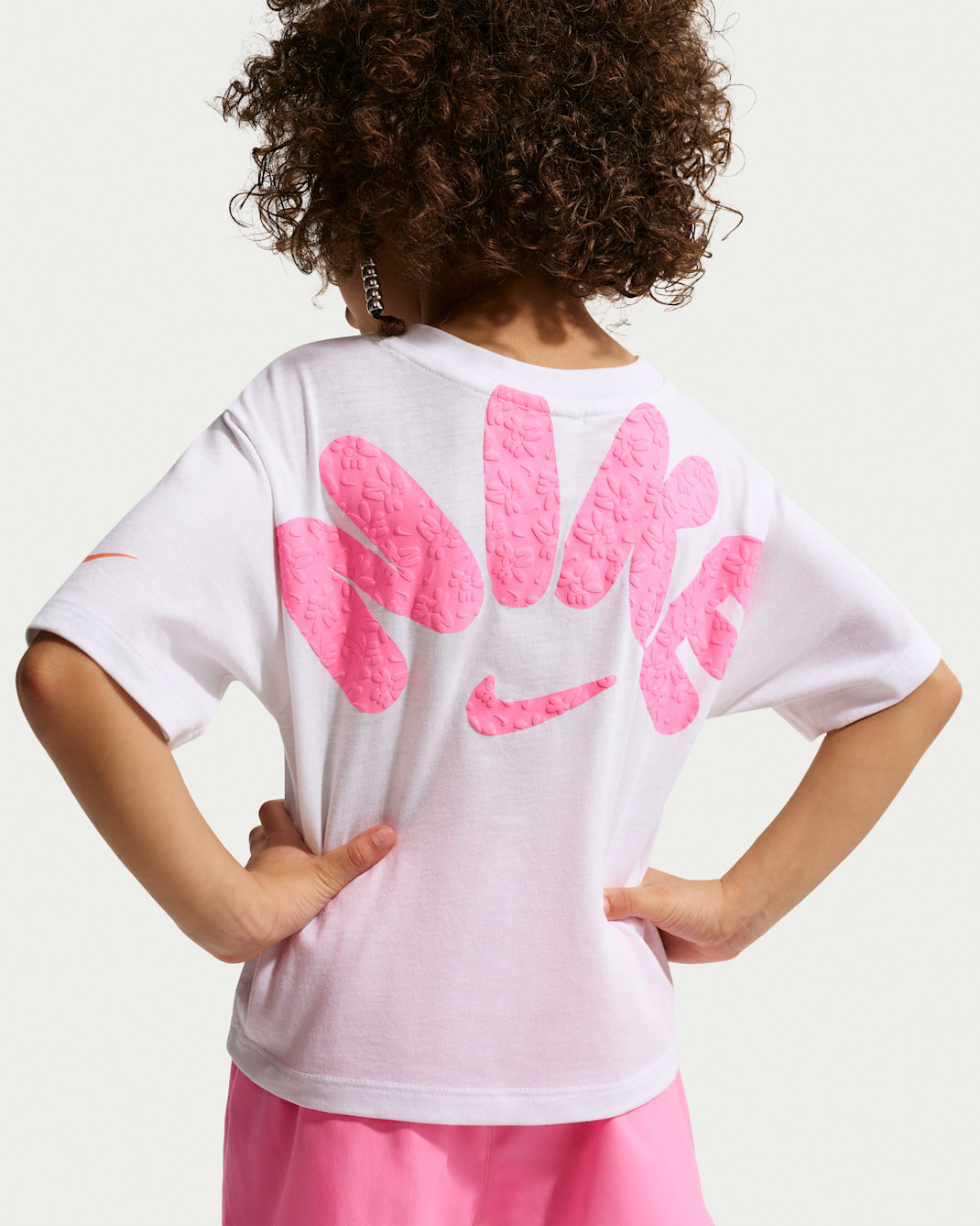 Nike Bold Play Little Kids' Boxy T-Shirt - White