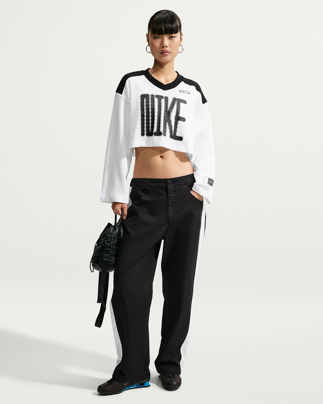 Nike Sportswear Women's Oversized Long-Sleeve Cropped Jersey