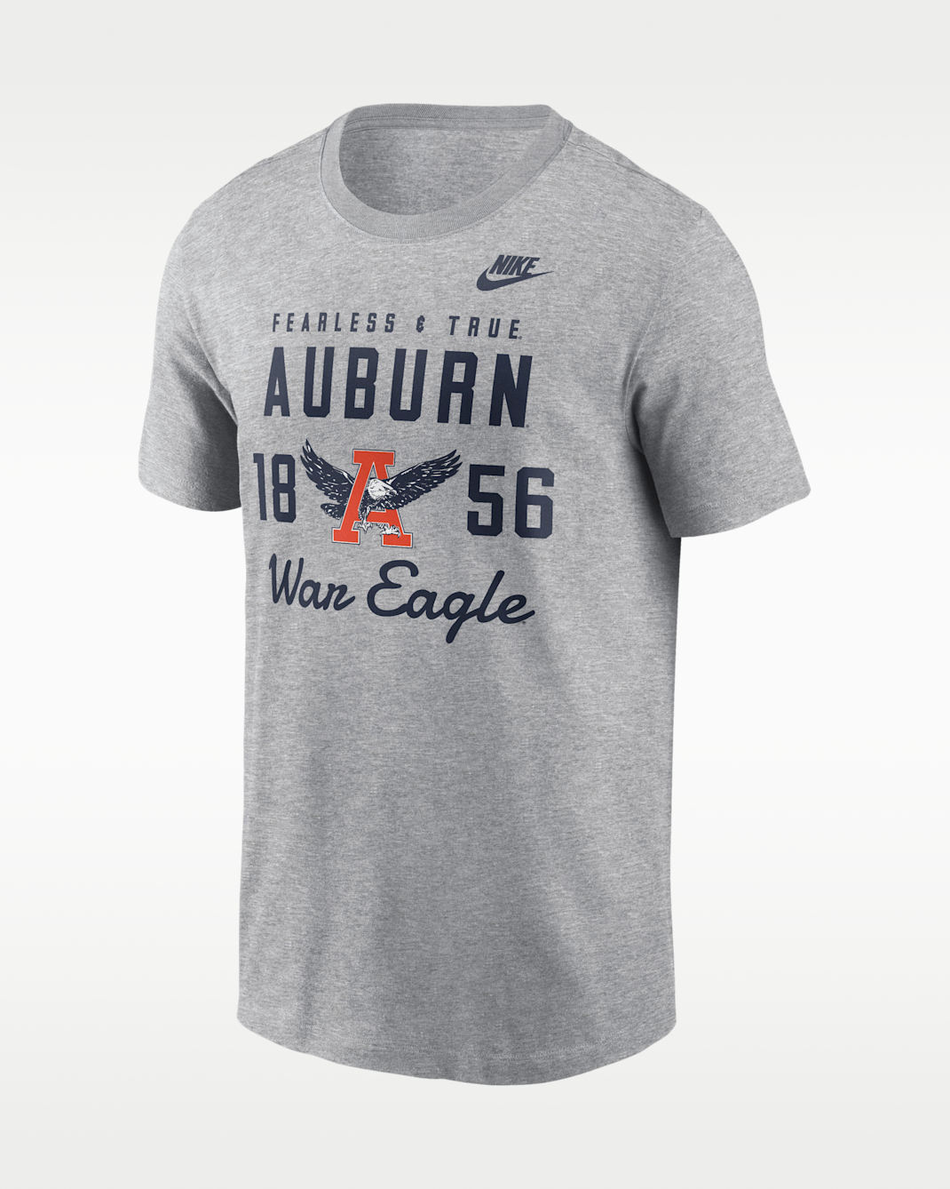 Auburn Legacy Stacked Est Men's Nike College T-Shirt - Grey Heather